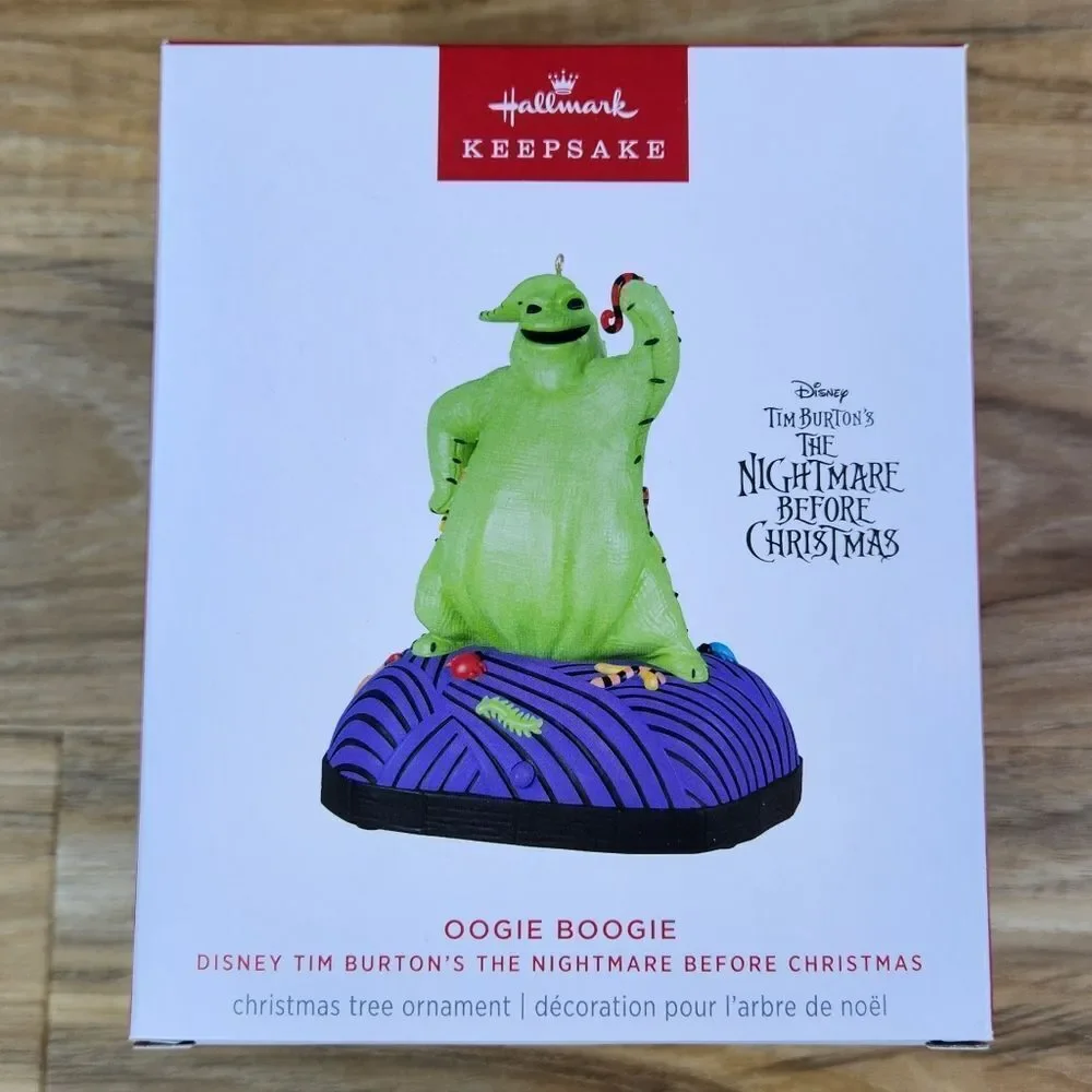 🔥NIB Disney Hallmark Animatronic Oogie Boogie Keepsake Ornament